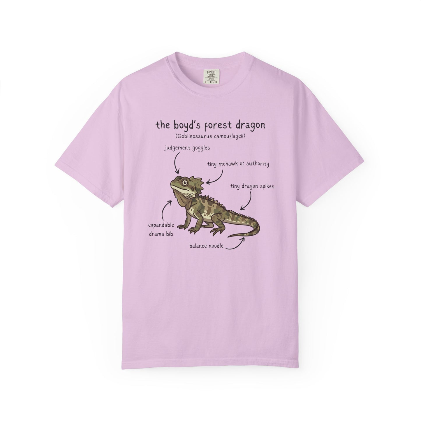 Anatomy of a Boyds Forest Dragon Shirt, Comfort Colors Reptile Tee, Funny Australian Lizard T Shirt, Herpetology Gift, Lizard Lover Tee