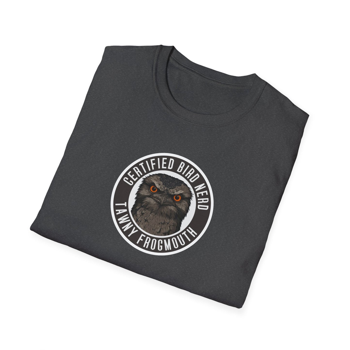 Tawny Frogmouth T-Shirt, Certified Bird Nerd Shirt, Australian Bird Tee, Birdwatching Gift, Wildlife Lover Tee, Native Bird Shirt