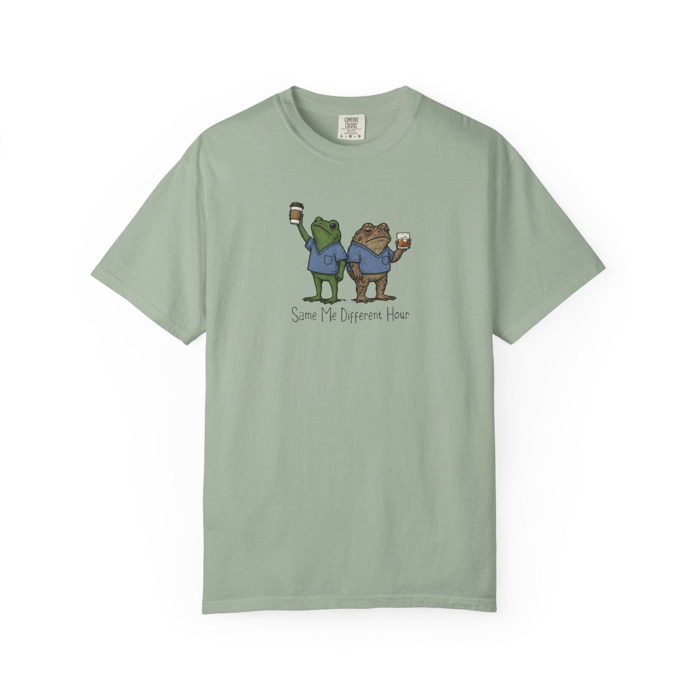 Night Shift Nurse Frog Shirt, Same Me Different Hour Tee, Funny Nurse Shirt, Frog Nurse T Shirt, Comfort Colors Medical Humor Tee