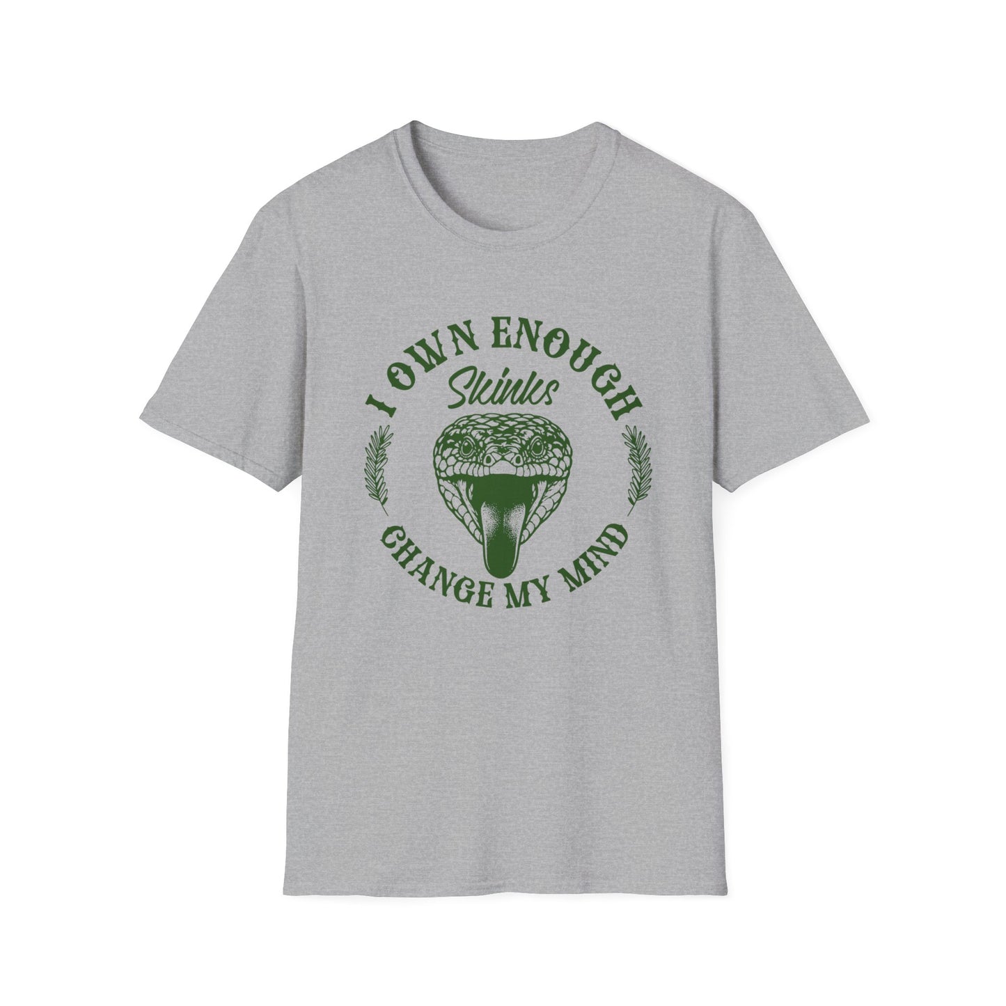 I Own Enough Skinks Change My Mind T-Shirt | Funny Reptile Keeper Tee | Lizard Lover Gift | Reptile Expo Shirt | Herp Hobbyist Apparel