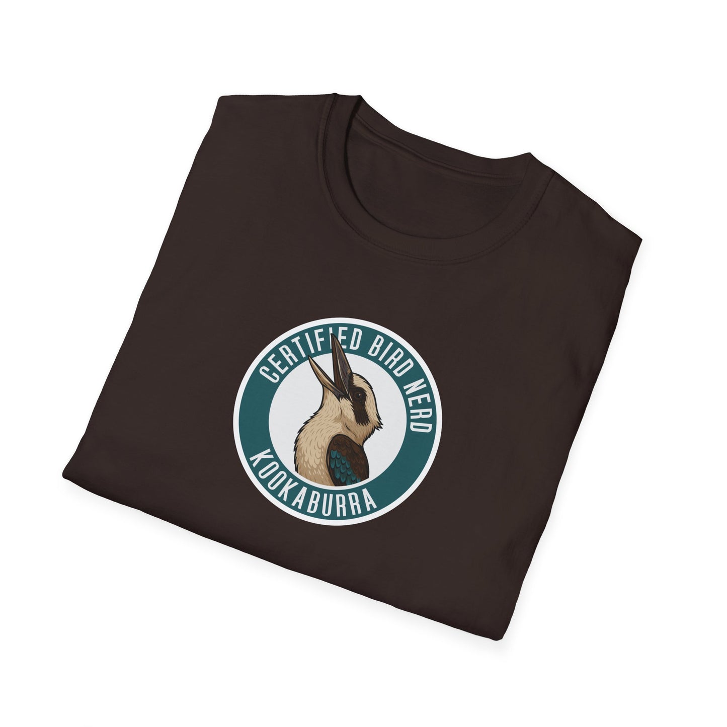Kookaburra T-Shirt, Certified Bird Nerd Shirt, Australian Bird Tee, Birdwatching Gift, Wildlife Lover Tee, Native Bird Graphic Tee