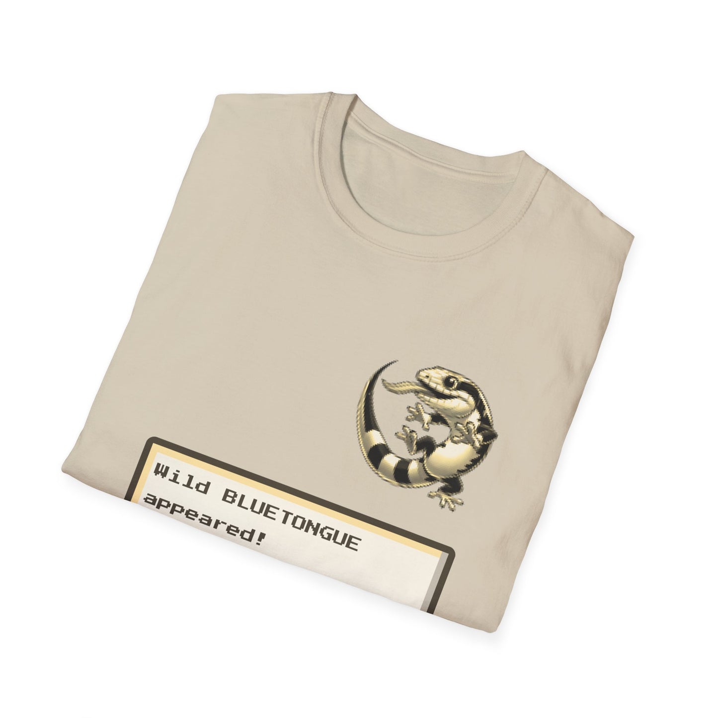 A Wild Bluetongue Appears T-Shirt – Funny Australian Lizard Gamer Tee