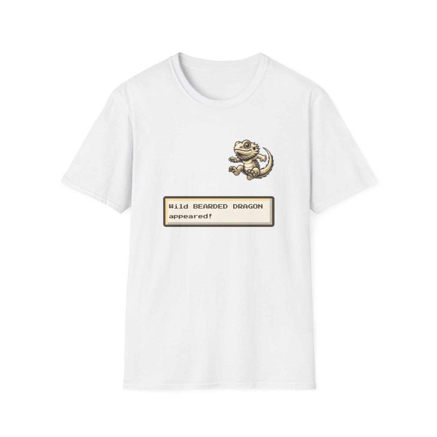 A Wild Beardie Appears T-Shirt – Funny Bearded Dragon Gamer Tee