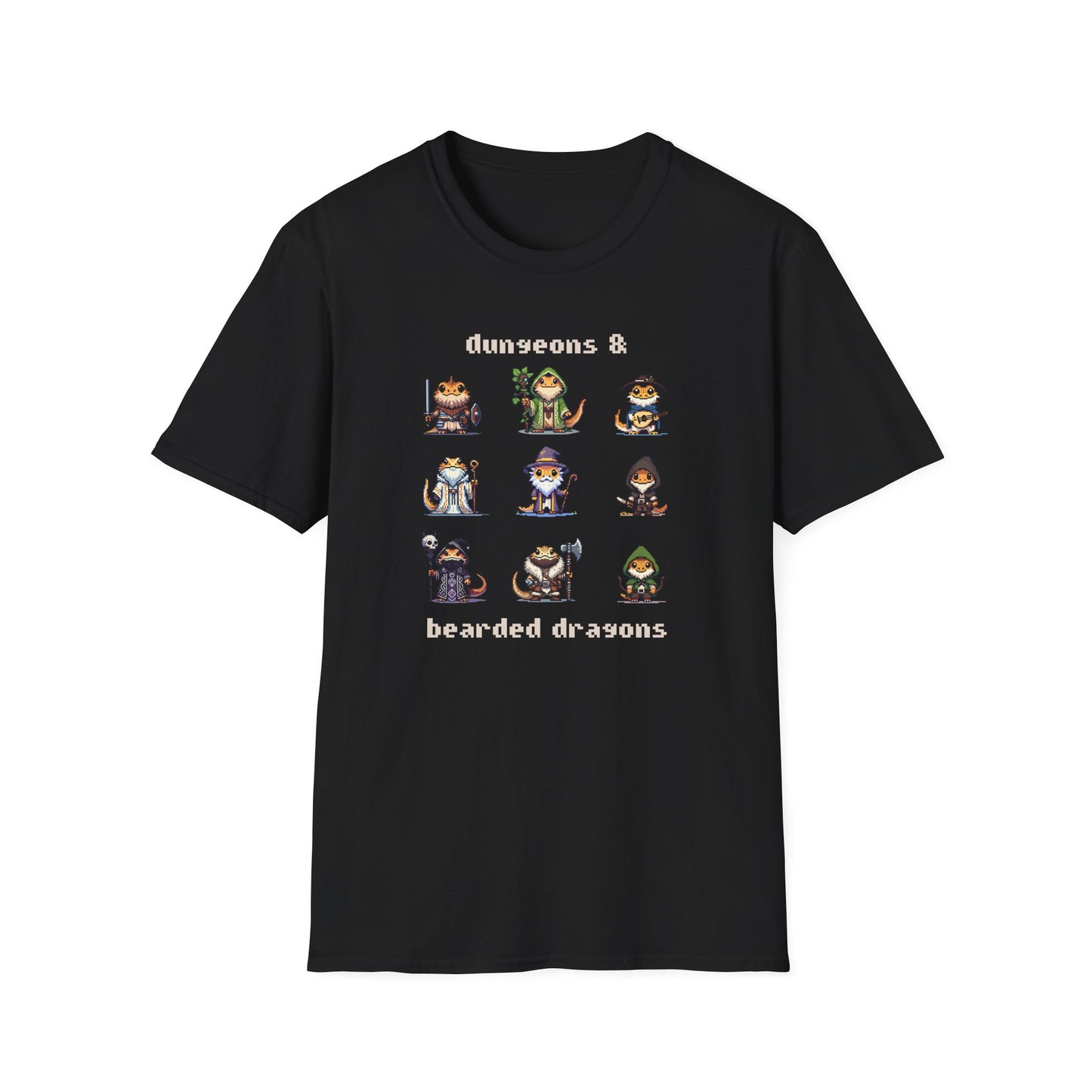 Dungeons And Bearded Dragons T-Shirt, Bearded Dragon RPG Shirt, Reptile Lover Tee, DnD Inspired Gamer Gift, Fantasy Lizard Tee