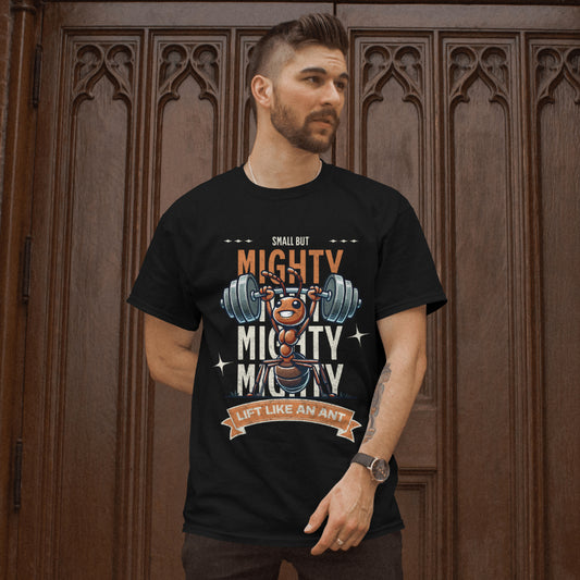 Small But Mighty | Ant Weightlifter Unisex Softstyle T-Shirt