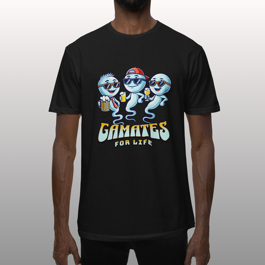 Gamates For Life | Funny Biology Unisex Softstyle T-Shirt
