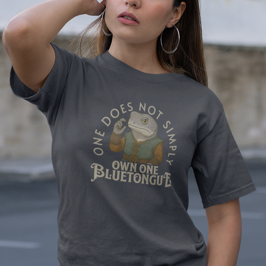 One Does Not Simply Own One Bluetongue T-Shirt – Funny Reptile Keeper & Lizard Lover Tee