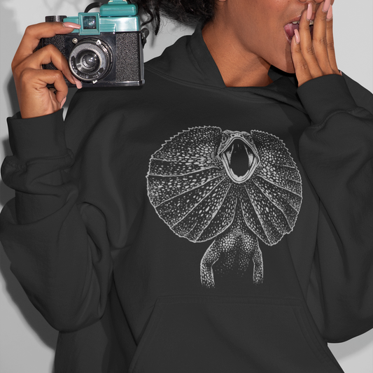 Frill-Neck Lizard Hoodie – Australian Wildlife Unisex Heavy Blend™