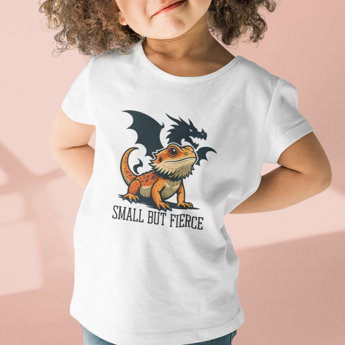 Kids Bearded Dragon T-Shirt – Small but Fierce Reptile Lover Tee