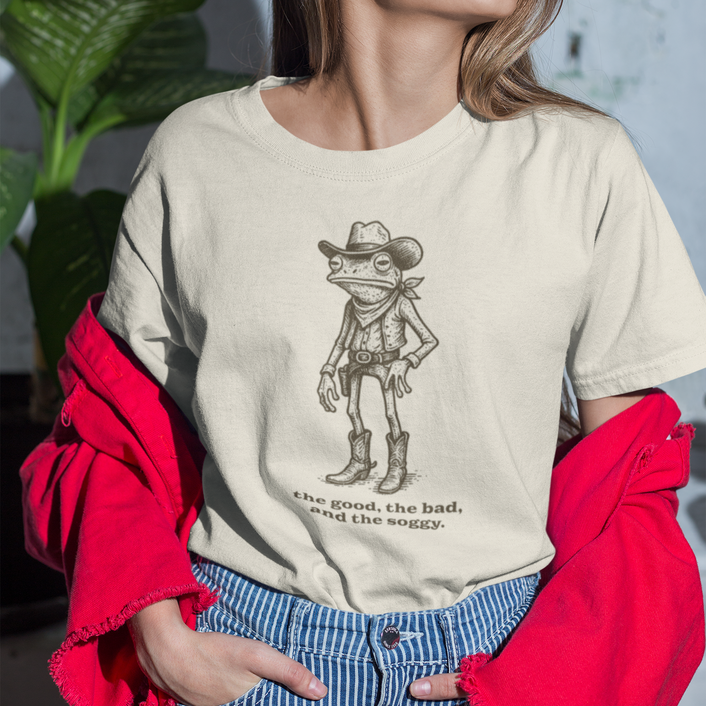 Western Frog Cowboy T-Shirt – The Good, The Bad, and The Soggy