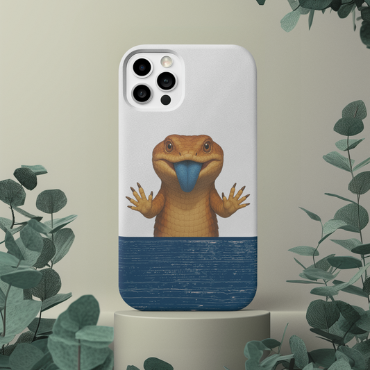 Blue-tongued Lizard iPhone Case – Glass Surfer Australian Wildlife Design