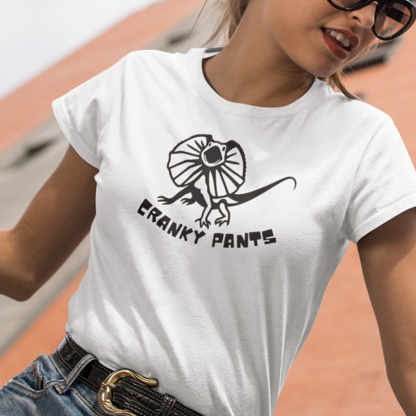 Frill-necked Lizard T-Shirt – Cranky Pants Funny Australian Wildlife Tee