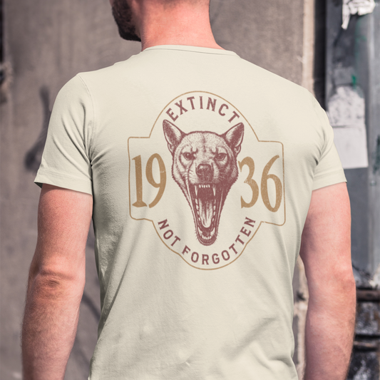 Thylacine T-Shirt – Extinct Not Forgotten 1936 Australian Wildlife Conservation Tee
