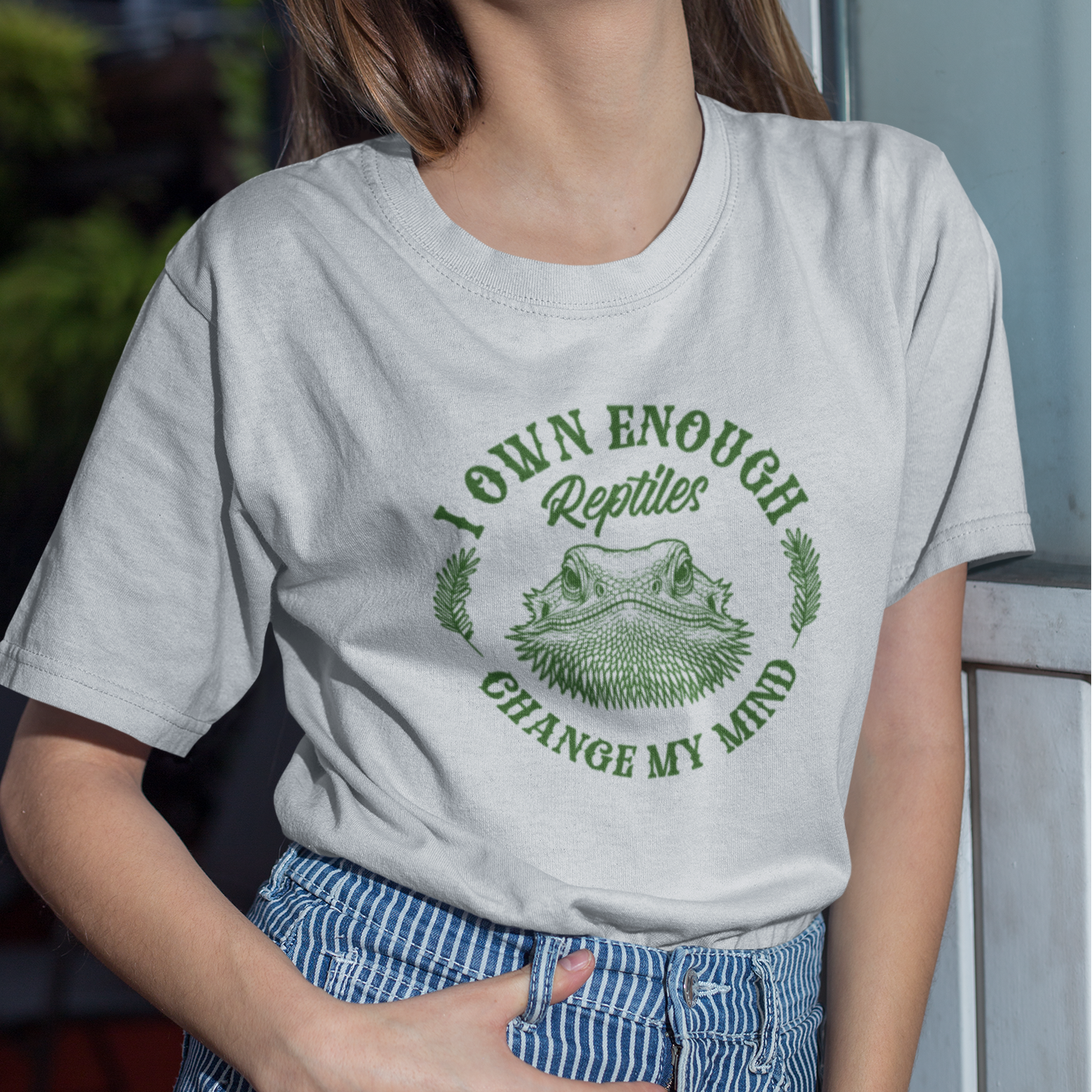 Reptile Addiction T-Shirt – I Own Enough Reptiles Change My Mind Funny Keeper Tee