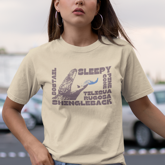 Shingleback T-Shirt – Sleepy Lizard Bobtail Pine Cone Lizard Australian Reptile Tee