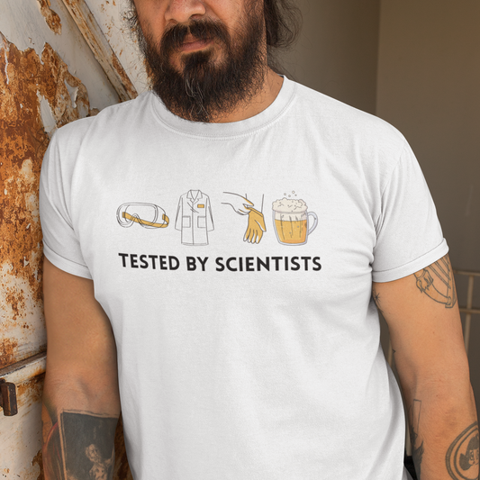 Tested by Scientists T-Shirt – Beer Funny Science Drinking Tee