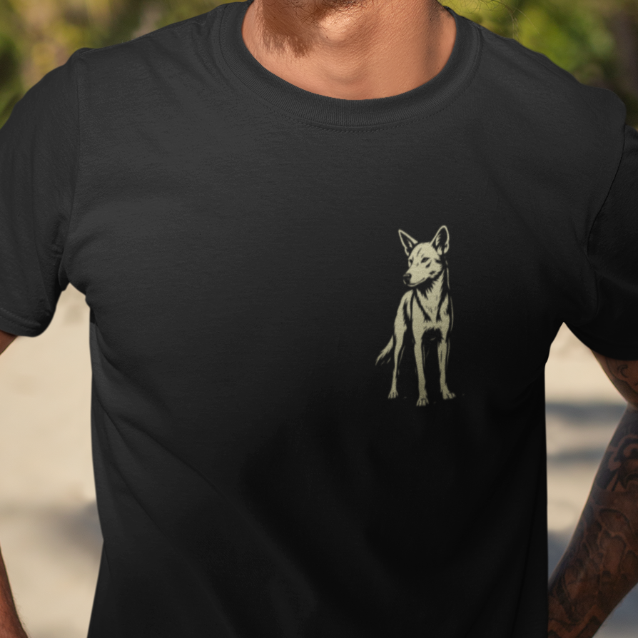 Dingo T-Shirt Minimal Australian Wildlife Tee, Aussie Dingo Shirt, Native Animal Tee Australia, Outback Shirt, Simple Animal Design