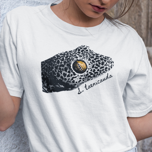Golden Tailed Gecko T-Shirt, Strophurus taenicauda Shirt, Australian Gecko Tee, Reptile Lover Gift, Minimalist Lizard Shirt