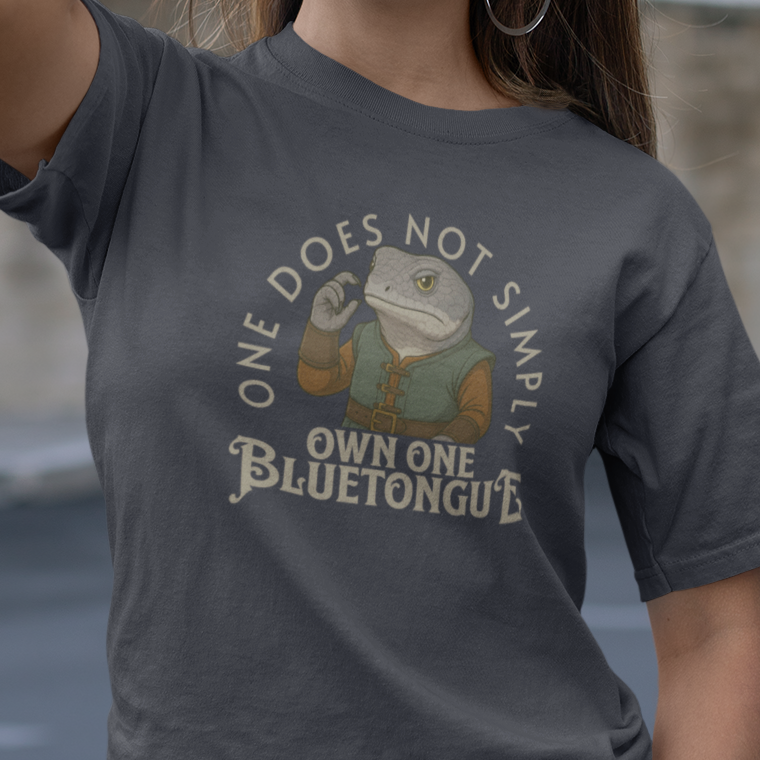 Blue Tongue Lizard T-Shirt Funny Reptile Shirt, One Does Not Simply Own One Bluetongue Tee, Shingleback Meme Shirt