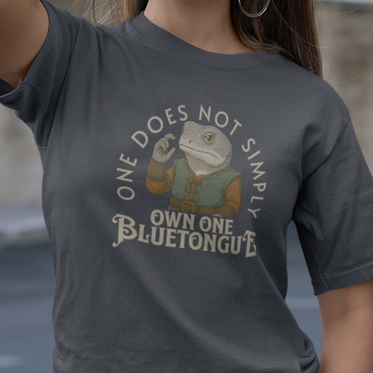 Blue Tongue Lizard T-Shirt Funny Reptile Shirt, One Does Not Simply Own One Bluetongue Tee, Shingleback Meme Shirt