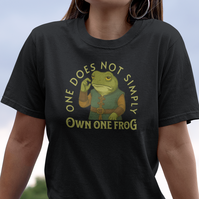 Funny Frog T-Shirt One Does Not Simply Own One Frog, Frog Meme Shirt, Amphibian Lover Gift, Cute Frog Tee