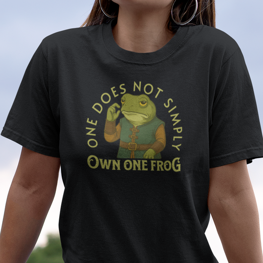 Funny Frog T-Shirt One Does Not Simply Own One Frog, Frog Meme Shirt, Amphibian Lover Gift, Cute Frog Tee