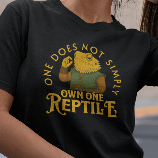 Reptile Keeper T-Shirt One Does Not Simply Own One Reptile, Funny Reptile Shirt, Herpetology Gift, Lizard Lover Tee