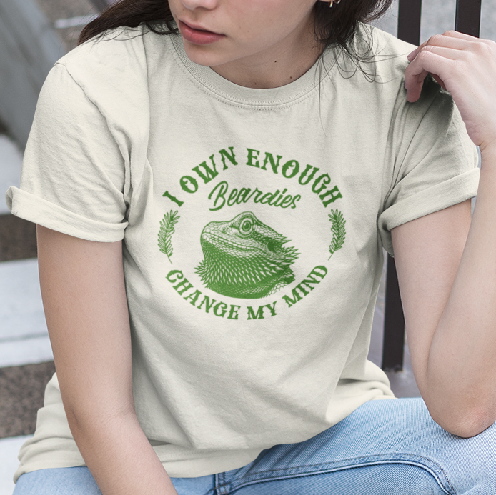 Bearded Dragon T-Shirt I Own Enough Beardies Shirt, Funny Reptile Keeper Tee, Bearded Dragon Lover Gift, Herpetology Shirt