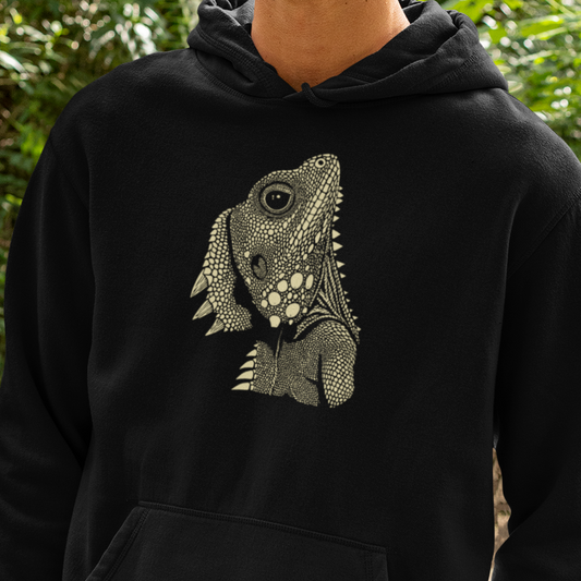Boyd’s Forest Dragon Hoodie, Australian Lizard Hoodie, Reptile Hoodie, Herpetology Hoodie, Dragon Lizard Sweatshirt, Aussie Wildlife Hoodie, Reptile Lover Gift