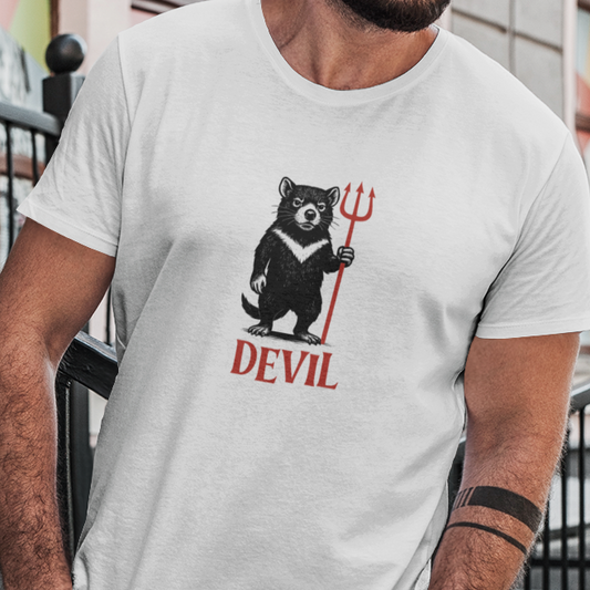 Tasmanian Devil T-Shirt, Funny Devil Shirt, Australian Wildlife Tee, Cute Devil Graphic T-Shirt, Aussie Animal Shirt