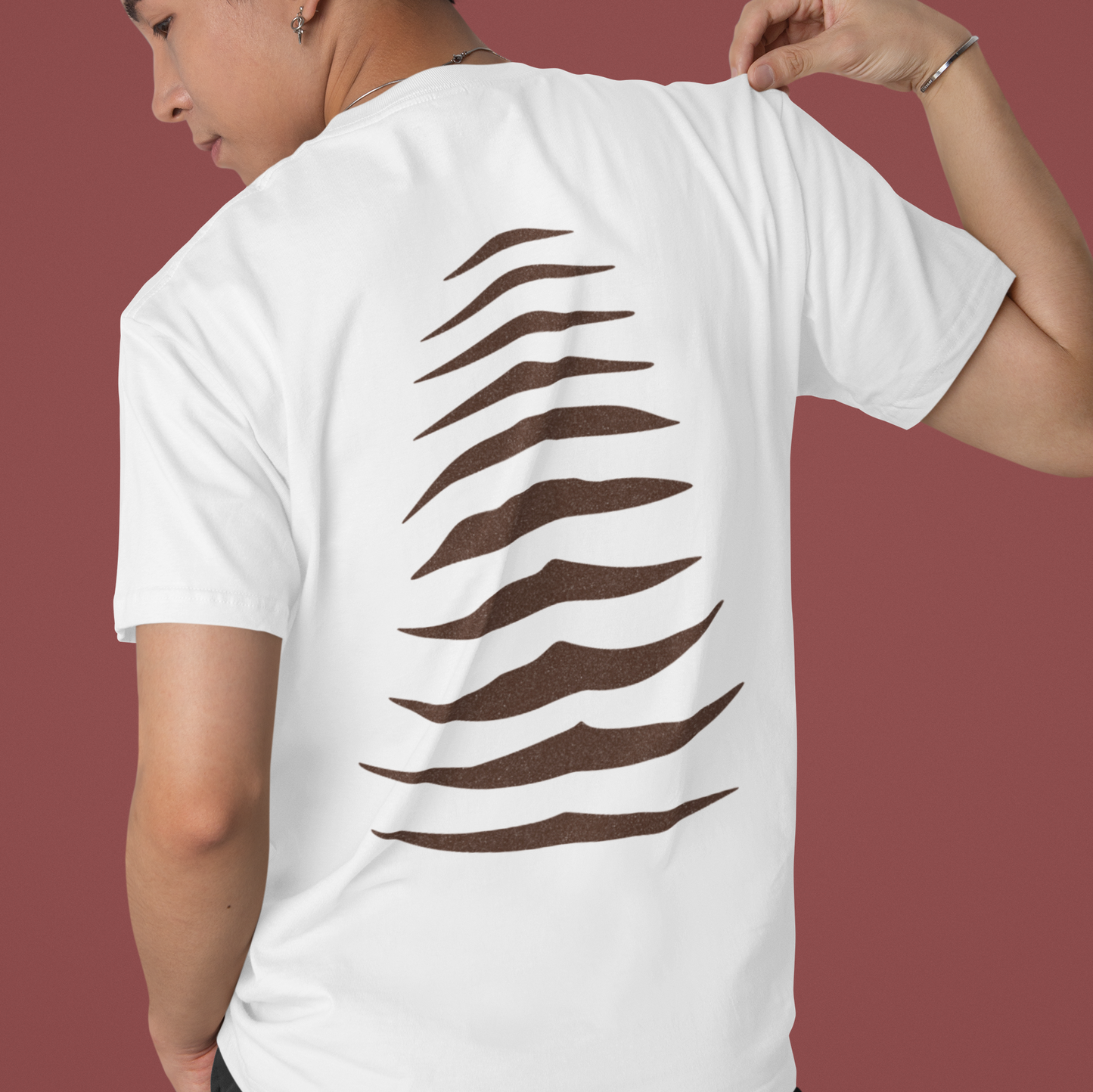 Thylacine Double Sided T-Shirt, Tasmanian Tiger Shirt, Australian Wildlife Tee, Extinct Animal Shirt, Cryptid Graphic T-Shirt