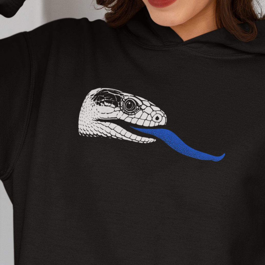 Blue Tongue Skink Hoodie, Blue Tongue Lizard Hoodie, Reptile Hoodie, Australian Lizard Hoodie, Herpetology Hoodie, Skink Sweatshirt, Reptile Lover Gift