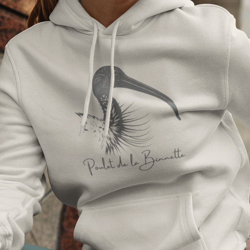 Fancy Ibis Hoodie, Bin Chicken Hoodie, Funny Australian Bird Hoodie, Elegant Ibis Sweatshirt, Aussie Humor Hoodie, White Ibis Hoodie, Bird Lover Gift