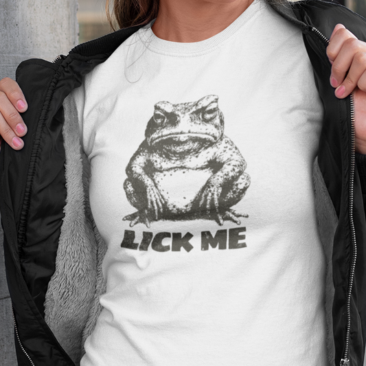 Lick Me Cane Toad T-Shirt, Funny Frog Shirt, Australian Amphibian Tee, Herpetology Shirt, Toad Lover Gift, Funny Aussie Wildlife Tee, Retro Cane Toad Shirt