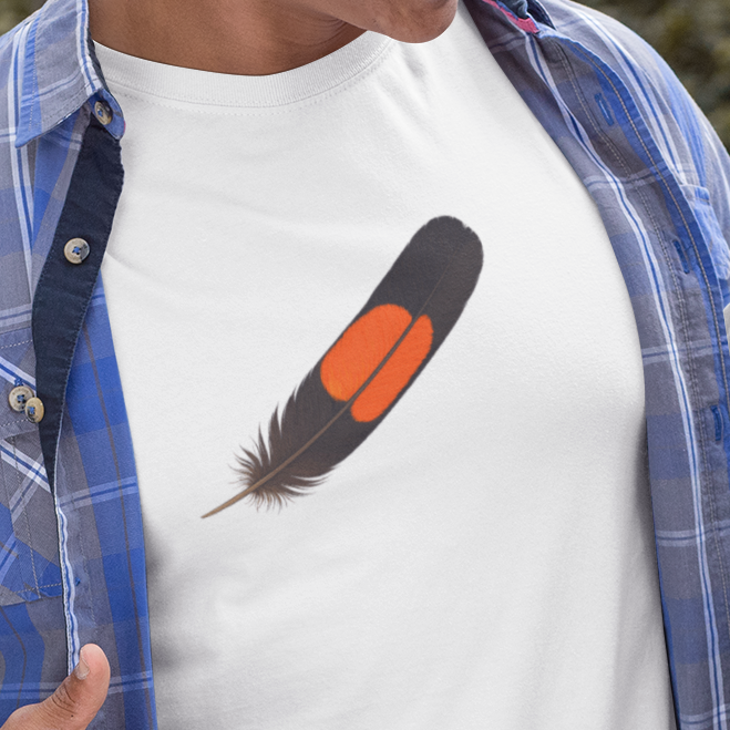 Male Red Tailed Black Cockatoo Couples Shirts, Matching Bird Lover T-Shirts, Australian Bird Couple Tee, Cockatoo Feather Shirt Set, His And Hers Nature Shirts