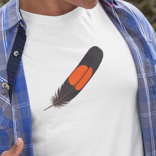 Male Red Tailed Black Cockatoo Couples Shirts, Matching Bird Lover T-Shirts, Australian Bird Couple Tee, Cockatoo Feather Shirt Set, His And Hers Nature Shirts