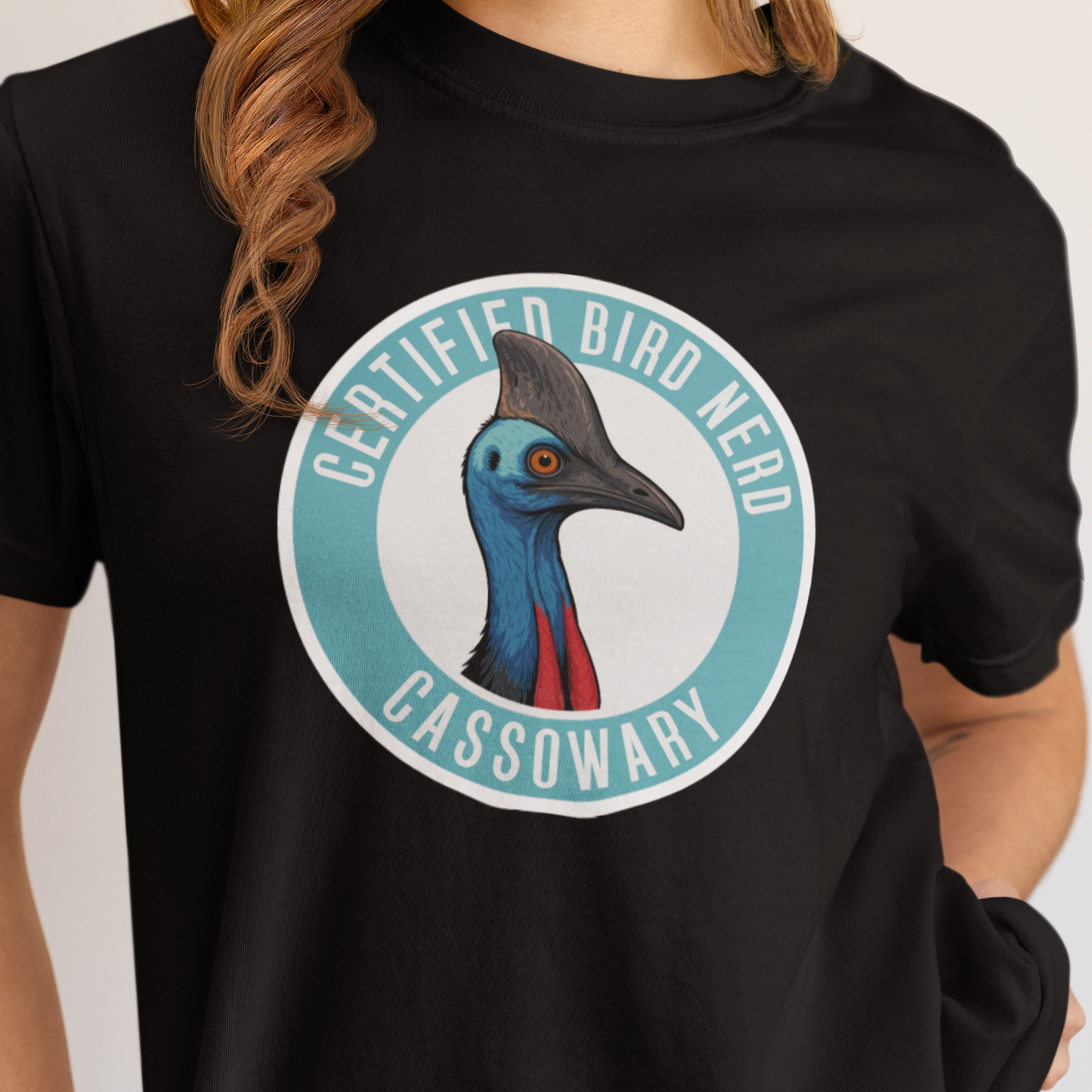Cassowary T-Shirt, Certified Bird Nerd Shirt, Australian Bird Tee, Wildlife Lover Gift, Birdwatching Shirt, Rainforest Animal Tee
