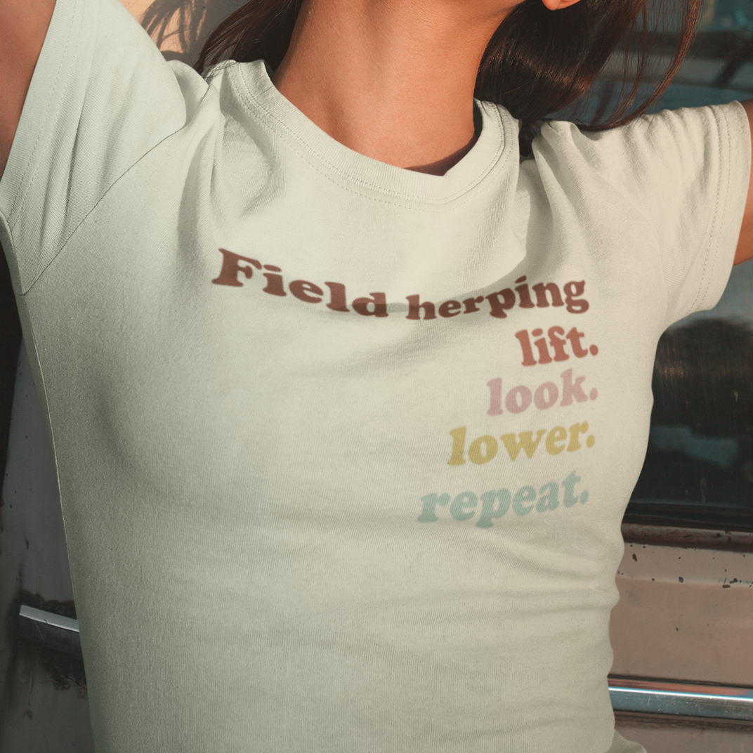 Field Herping T-Shirt, Lift Look Lower Repeat Shirt, Reptile Lover Tee, Herper Gift, Snake Lover Shirt, Wildlife Graphic Tee