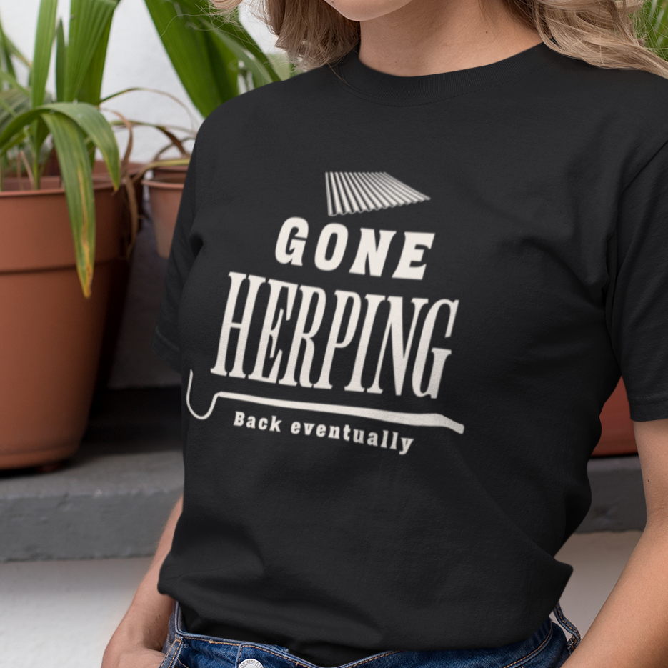Gone Herping T-Shirt, Back Eventually Shirt, Field Herping Tee, Reptile Lover Gift, Snake Lover Shirt, Wildlife Graphic Tee