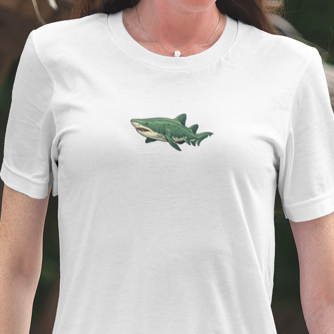 Grey Nurse Shark T-Shirt, Bushrangers Bay Shirt, Bass Point NSW Tee, Australian Coastal Wildlife Shirt, Shark Lover Gift, Back Print Tee