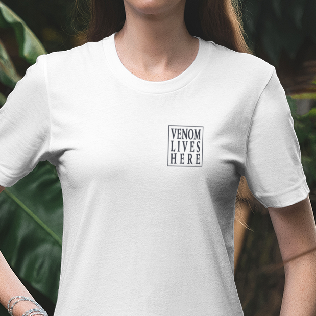 Red-Bellied Black Snake T-Shirt, Venom Lives Here Shirt, Double Sided Snake Tee, Australian Reptile Shirt, Snake Lover Gift, Herping Tee