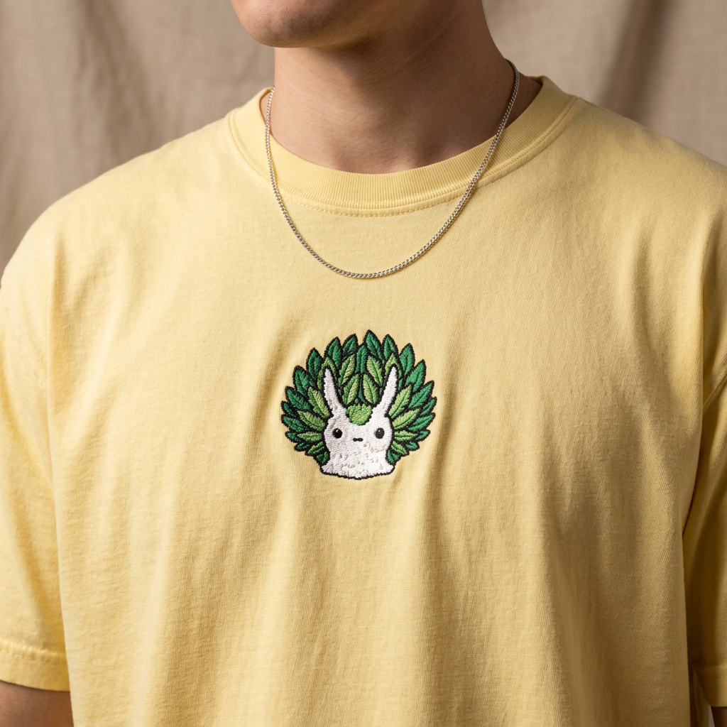 Sea Sheep Embroidered Comfort Colors T-Shirt, Cute Sea Slug Shirt, Nudibranch Tee, Ocean Animal Gift, Marine Biology Embroidered Shirt