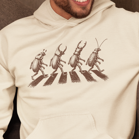 The Beetles Hoodie, Funny Insect Hoodie, Beetle Crossing Hoodie, Bug Lover Gift, Entomology Hoodie, Nature Lover Sweatshirt, Science Hoodie