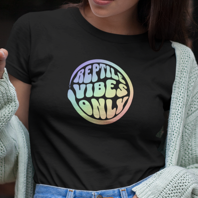 Reptile Vibes Only T-Shirt, Reptile Lover Shirt, Lizard Snake Herpetology Tee, Herping Shirt, Animal Lover Gift, Retro Graphic Tee