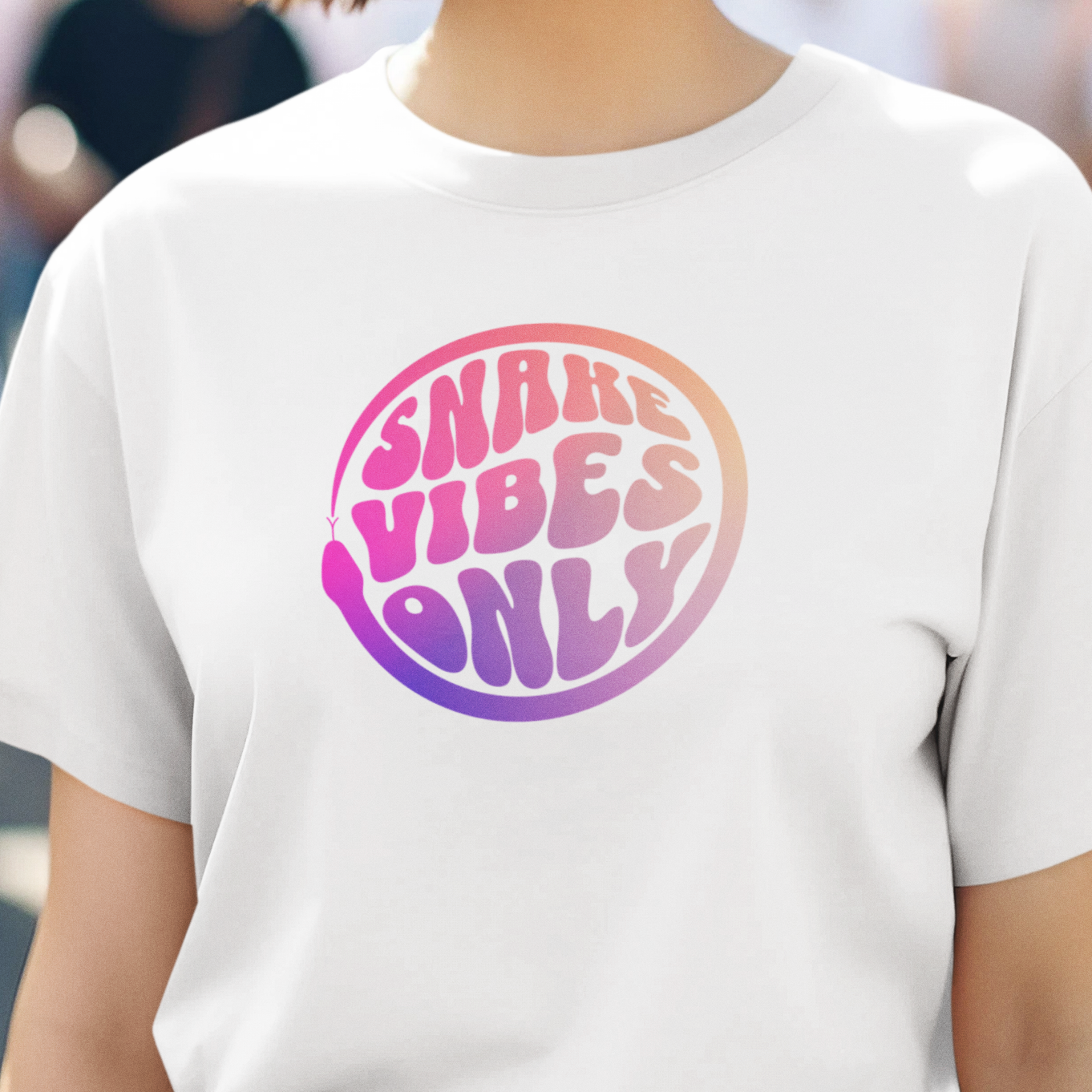 Snake Vibes Only T-Shirt, Snake Lover Shirt, Reptile Graphic Tee, Herpetology Shirt, Serpent Lover Gift, Retro Animal Tee