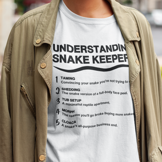 Understanding Snake Keepers T-Shirt, Snake Lover Shirt, Reptile Keeper Tee, Herpetology Gift, Snake Mom Dad Shirt, Exotic Pet Owner Tee