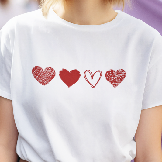 Reptile Scale Hearts T-Shirt, Valentines Reptile Shirt, Snake Lover Gift, Lizard Lover Tee, Herpetology Valentine Shirt, Animal Lover Tee