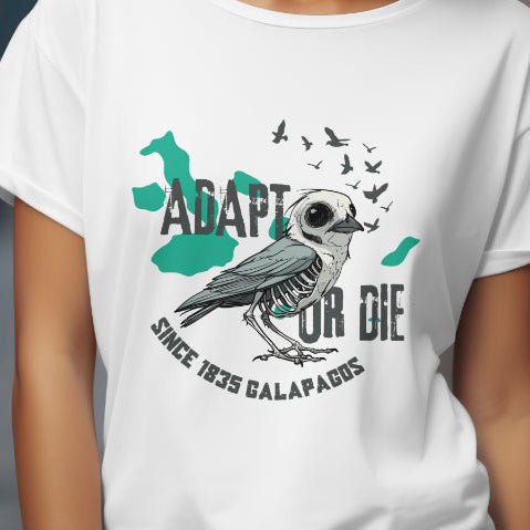 Adapt or Die Biology T-Shirt, Evolution Science Shirt, Galapagos Darwin Tee, Natural Selection Graphic Tee, Biology Teacher Gift Shirt