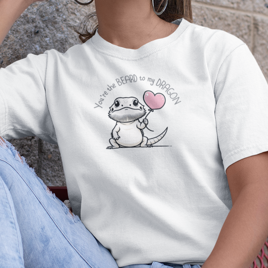 Bearded Dragon Valentine T-Shirt, You’re The Beard To My Dragon Tee, Reptile Lover Shirt, Cute Beardie Owner Gift