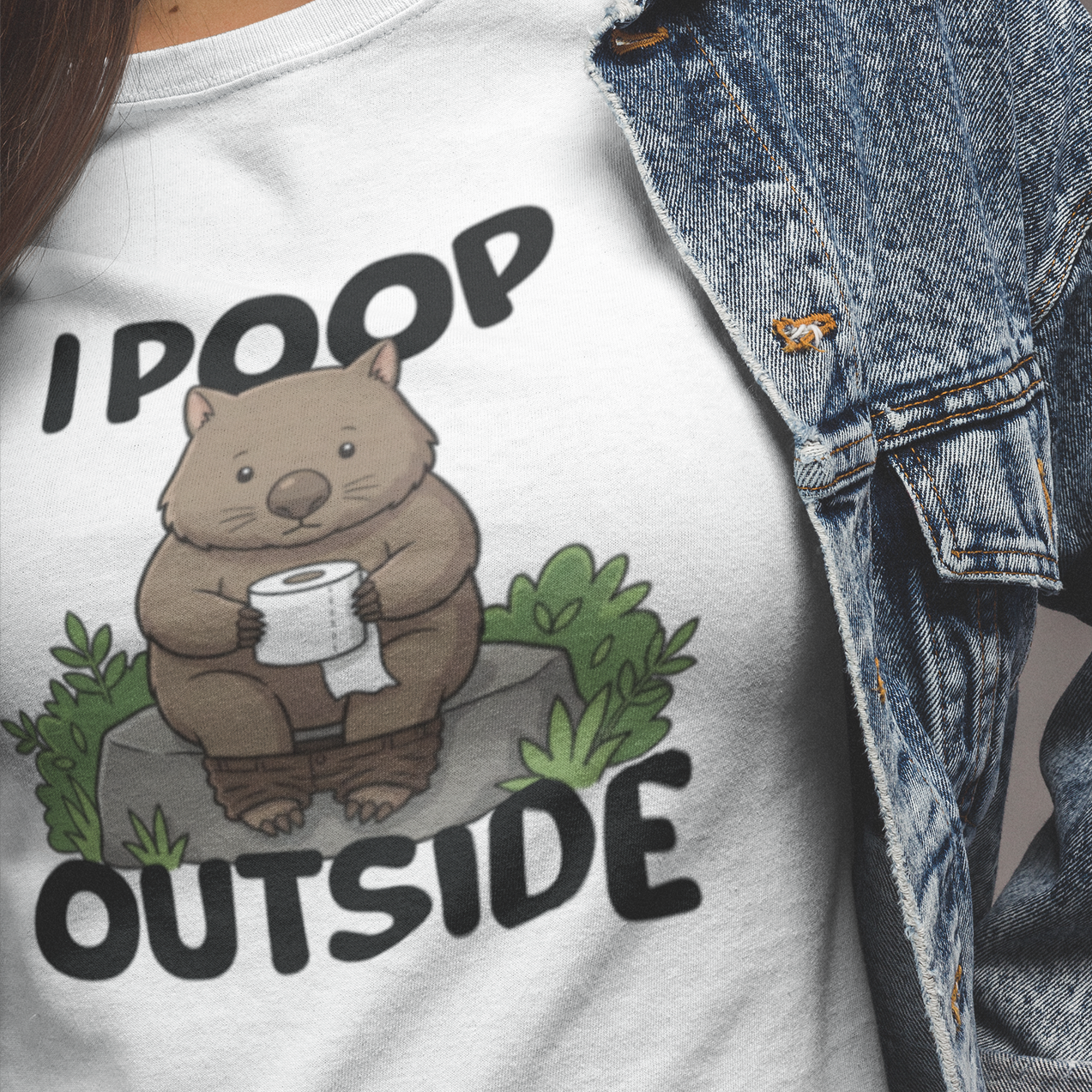I Poop Outside Wombat Shirt, Funny Wombat T Shirt, Comfort Colors Camping Tee, Australian Wildlife Shirt, Outdoor Humor Gift